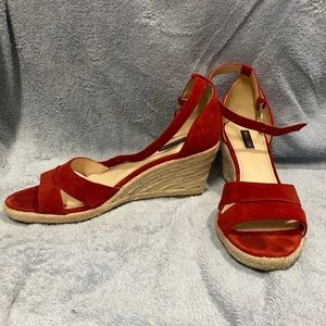 Nine West Red and Brown Heels - Size 10.5